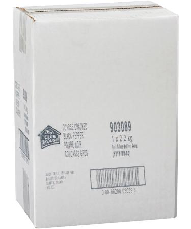 Club House Quality Natural Herbs & Spices PEPPER BLACK COARSE CRACKED 2.2kg (pack of 1) - Buy Online on GoSupps.com