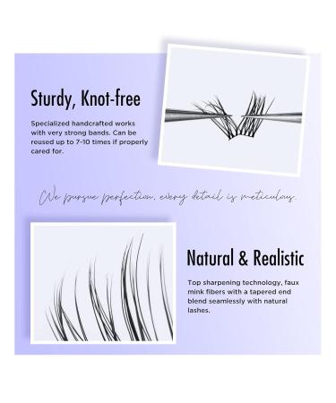 Shop Beyelian C Curl Cluster Eyelashes - 144 PCs DIY Extensions Super Thin Black Band 0.07mm 10-16mm Mixed - Luxury Individual Lashes for Home Use - Buy Online on GoSupps.com