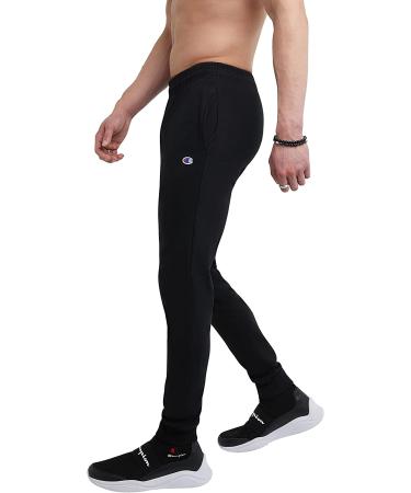 Champion Men's Everyday Cotton Joggers 31 Inseam - Black Cotton Knit Jog Pants with C Logo - Buy Online on GoSupps.com