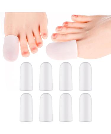 WLLHYF Big Toe Protectors - Set of 8 Silicone Gel Toe Caps for Men and Women - Prevent Calluses, Blisters, and Ingrown Toenails - Buy Online on GoSupps.com