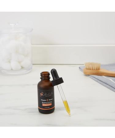 All Natural Facial Serum with Ferulic & Hyaluronic Acid - Vitamin C for Acne Scars & Dark Spots | ML Delicate Beauty - 30ml Face Serum for All Skin Types - Buy Online on GoSupps.com