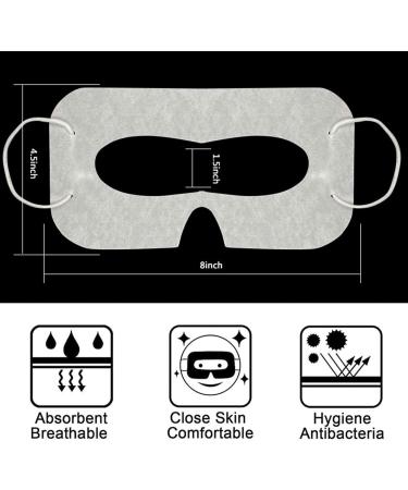 100pcs Glasses Sweat Absorbing Eye for Headsets Soft Fabric Eye Individual Usings - Buy Online on GoSupps.com