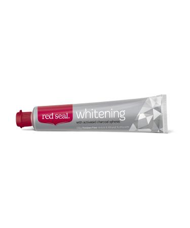 Red Seal Teeth Whitening Toothpaste with Baking Soda, Activated Charcoal Spheres, Coconut Oil for Visibly Brighter Smile – Fluoride Free, No SLS, Paraben Free Whitening 1 Count (Pack of 1) - Buy Online on GoSupps.com
