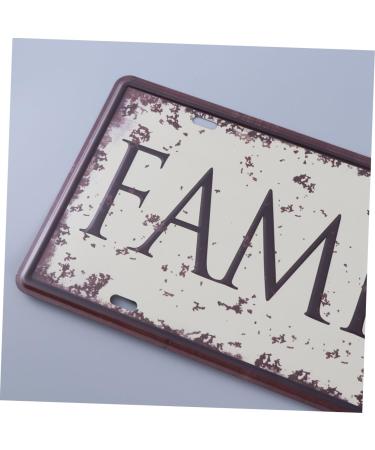 Cabilock Retro Decor Bar Painting Decor Home Painting Decor License Plate Vintage Iron Painting - Buy Online on GoSupps.com