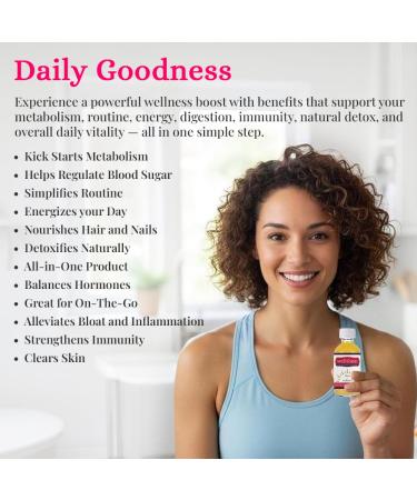 MORNING RESET Apple Cider Vinegar Beverage Shot with Lemon Ginger Turmeric Cinnamon & Cayenne 2 oz Bottles 2-Pack Lemon Ginger 2 - Buy Online on GoSupps.com