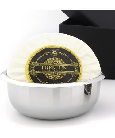 Haryali London 6-Piece Men's Shaving Set | 5 Razor Blades Synthetic Brush Stand & Bowl - Perfect Gift for Men - Buy Online on GoSupps.com