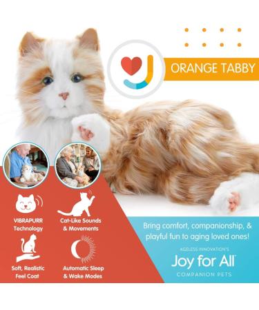 Joy for All Orange Tabby Cat - Realistic Interactive Companion for Cat Lovers | Shop Internationally - Buy Online on GoSupps.com