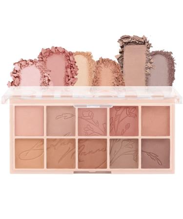 AMY'S DIARY 10 Colors Matte Nude Eye Shadow Palette Makeup  High Pigmented Eyeshadow Palette  Neutral Eye Palette Blendable Long Lasting For Woman (01)