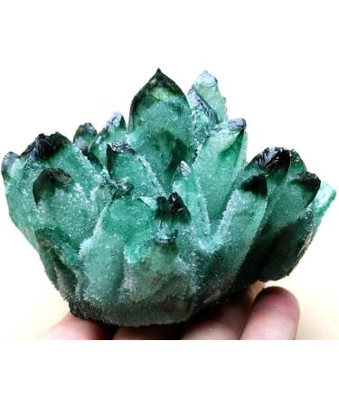 About 500g-1000g New Find Natural Beatiful Green Tibetan Quartz Crystal Cluster Specimen Home Collections (Size : 500g) - Buy Online on GoSupps.com