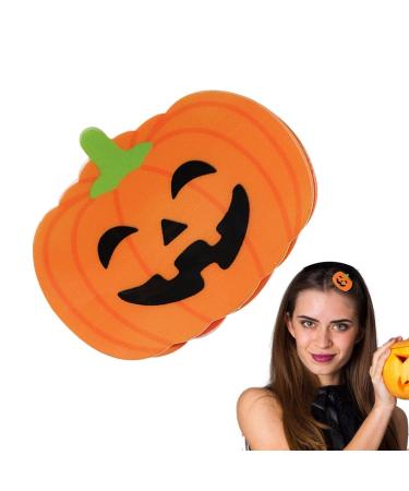 Bat Hair Clips for Women | Halloween Hair Clips for Women - Non-Slip Halloween Hair Clips for Women Funny Pumpkin Claw Clips for Thick Hair Hair Accessories Pochy Orange Pumpkin