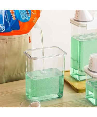 rongweiwang Easy-to-Clean Airtight Laundry Detergent Dispenser Transparent Lightweight And Easy To Carry Plastic Large Capacity - Buy Online on GoSupps.com