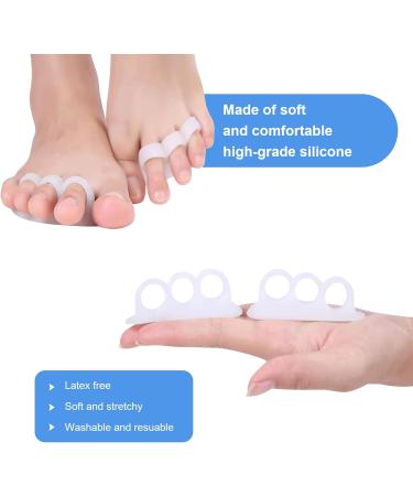 6 Pack Toe Separators & Straighteners for Bunion Relief - 3 Pairs of 3-Loop Toe Spacers for Men and Women - Yoga Toe Separator for Overlapping Toes - Buy Online on GoSupps.com
