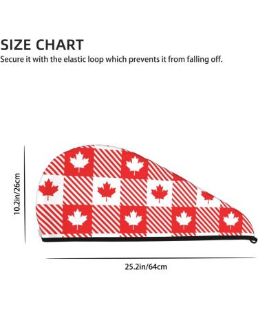 Hair Towel Wrap with Button - Quick Drying Towel Turban for Fast Hair Drying (Maple Leaves - Buy Online on GoSupps.com