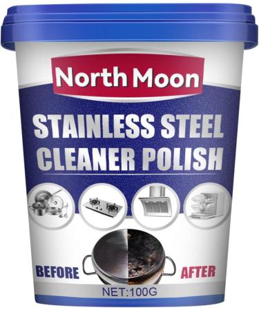 Stainless Steel Cleaner and Polish | Stainless Steel Cleaner and Polish - Multi-Purpose Polish and Cleaner Paste Stainless Steel Cleaner for Appliances Kitchen Cleaning and Stain Removal Paste 12b - Buy Online on GoSupps.com