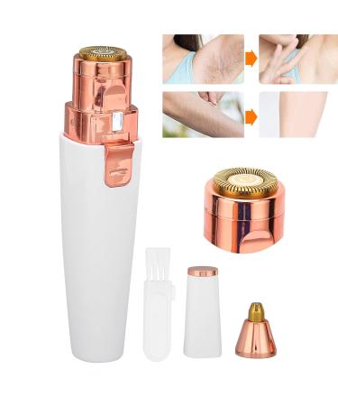 Buy 2-in-1 Facial Hair Remover for Women | Rechargeable Eyebrow Trimmer & Painless Hair Removal with LED Light - International Shipping Available - Buy Online on GoSupps.com