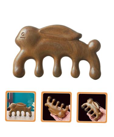 Clispeed 5-Star Green Sandalwood Massage Comb - Enhance Circulation Alleviate Headaches & Promote Relaxation | Premium Wide Tooth Comb for Women - Buy Online on GoSupps.com