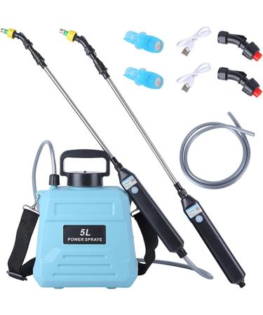 Electric Sprayer 26-36'' Extendable Garden Sprayer Plant Sprayer with 2 nozzles & 5L Water Tank Battery Powered Sparayer Watering Wand for Yard Lawn Weeds Plants Garden Sprayer With 5l Barrel - Buy Online on GoSupps.com