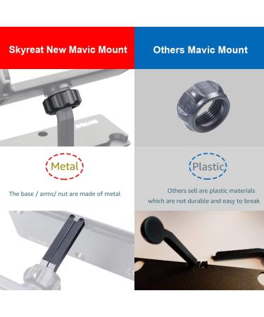 Skyreat Foldable Aluminum Tablet Mount Holder for DJI Mavic 2/Pro/Air, DJI Spark Remote Controller | Compatible with 4-11 iPad | Premium Quality - Buy Online on GoSupps.com