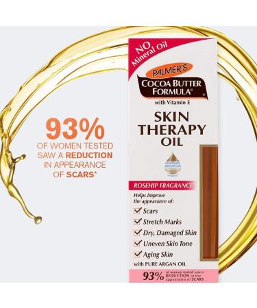PALMERS COCOA BUTTER SKIN THERAPY OIL SCARS STRETCH MARKS DRY SKIN ROSEHIP 60ML - Buy Online on GoSupps.com