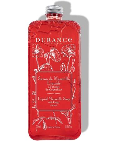 Durance Poppy Marseille Liquid Hand Wash 750ml - Gentle & Nourishing - Buy Online on GoSupps.com
