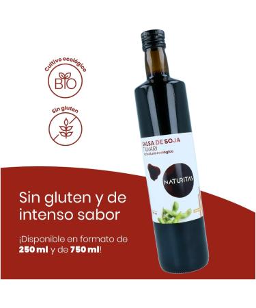  Naturitas Organic Gluten-Free Tamari Soy Sauce 750ml Naturitas Essentials organically grown high in protein and carbohydrates - Buy Online on GoSupps.com