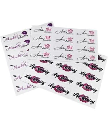 100PCS Clear Lip Gloss Labels with Personalized Custom Logo | Eyelash Stickers for Lip Stick DIY | Transparent Chapstick Labels for Lip Balm (1.5x6cm) - Buy Online on GoSupps.com