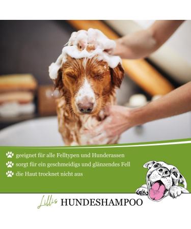 Lillis Naturals Dog Shampoo with Natural Herbs - 500ml for Skin & Coat Care | International Shipping - Buy Online on GoSupps.com