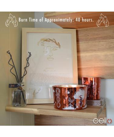 Celestial Malachite Gemstone Large Scented Candle - Perfect Astrology Gift for Men or Women - Buy Online on GoSupps.com