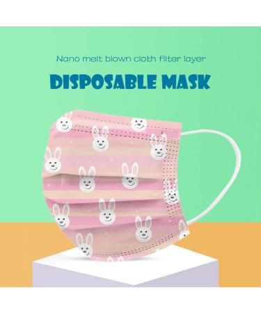 SDFRK 10-Piece One-Way Fabric Mouth Protection Masks - 3-Layer Easter Print Bandana for Adults | Cartoon Motif Scarf for Men & Women - International Shipping Available - Buy Online on GoSupps.com