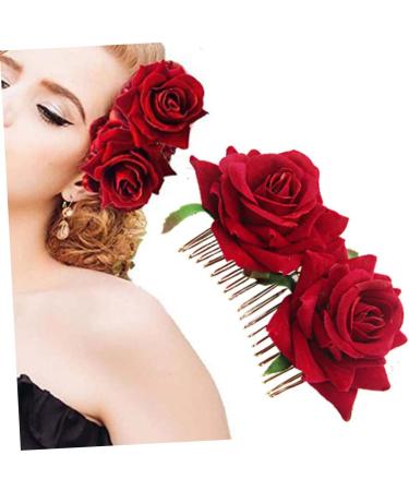 FRCOLOR goody hair clips for women hair jewels for women hair claw clips for women barrettes for women hair accessory for women women's hair clips rose hair clip Hair - Buy Online on GoSupps.com