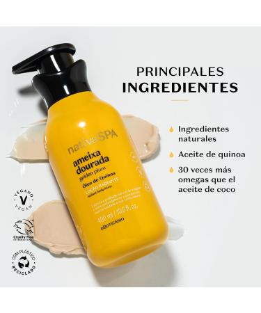 O Botic rio Nativa Spa Golden Plum Radiant Body Lotion 400ml - Buy Online on GoSupps.com