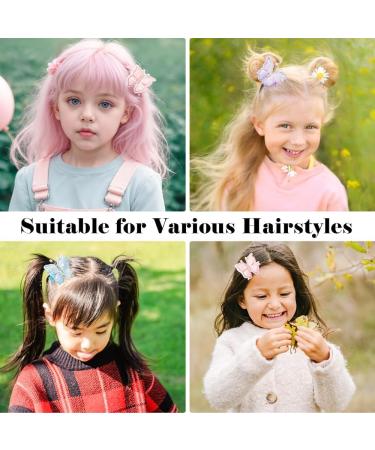 Girls Hair Clips Cute Butterfly Hair Clips girls hair accessories suitable for daily holiday parties and give gifts(pink-1pair) - Buy Online on GoSupps.com