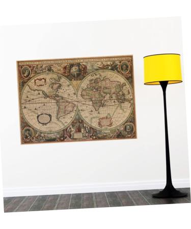 Outanaya Vintage Posters Vintage Decor Vintage Poster Vintage Art Wall Signs Wall Patch Craft Poster Decorate Kraft Paper Map As Shown medium - Buy Online on GoSupps.com