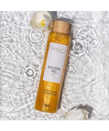 Calinachi Cosmetics CALINACHI SKIN_CLEANING_AGENT Shower gel lotus extract centella extract skin cleansing and protection pH value 55 suitable for adults young people and children 300 ml - Buy Online on GoSupps.com