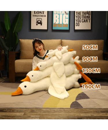 130CM Huge Goose Plush Toy | Soft Stuffed Animal Sleeping Pillow for Kids and Girls - Buy Online on GoSupps.com