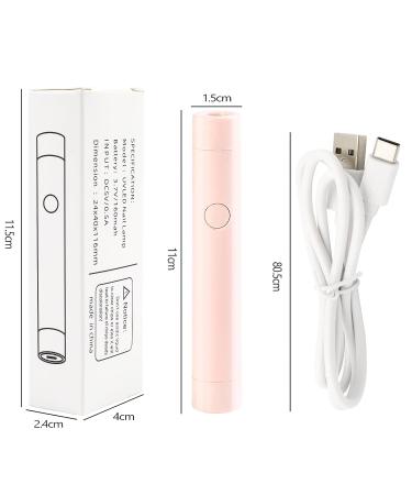ANGNYA Portable Mini UV LED Nail Lamp Pen Shape | 6W Curing Lamp for Gel Nails | Professional DIY Nail Dryer in Pink - Buy Online on GoSupps.com