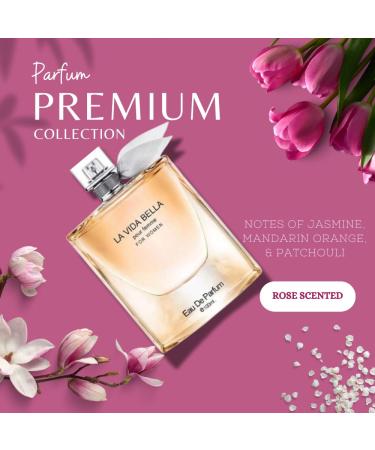 La Vida Bella for Women Eau De Parfum - Floral Amber Fragrance that Combines Top Notes of Raspberry Pink Pepper & Bergamot - Sugary Rush & Citrusy - Spicy & Rich Aromatic Scent 100ml Bottle - Buy Online on GoSupps.com