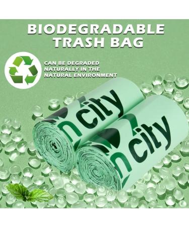 LUXAVILLE 13 Gallon/50 Liters Box of 60 Green Compostable Trash Bags - 30 Microns Medium Kitchen Garbage Bin Liners for Food Waste Home & Office - Buy Online on GoSupps.com