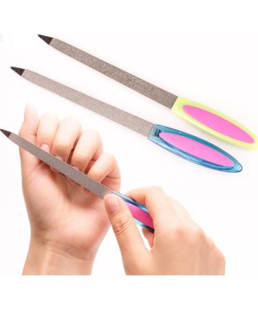 Double Sided File Metal Buffer Fingernails Toenails Manicure Files Stainless Steel Manicure Pedicure Tools - Buy Online on GoSupps.com