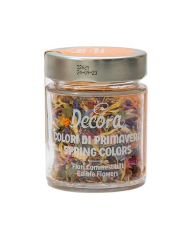 Decora 0201011 4 G EDIBLE Flowers SPRING COLOURS 1 g (pack of 4) 4 spring colours