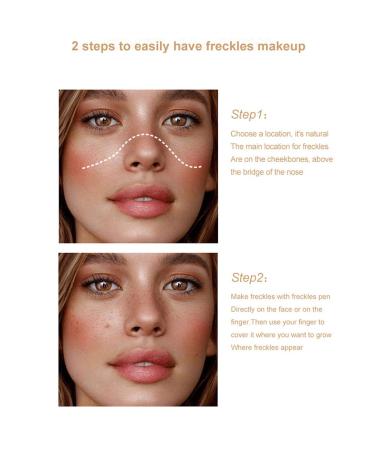 Freckle Pen Set - 2Pcs Light Brown & Dark Brown | Natural Long-Lasting Waterproof Freckle Makeup Tool - Buy Online on GoSupps.com