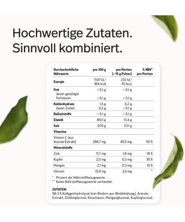  edubily nutrition Edubily Nutrition Collagen Powder (350 g) Pasture-raised Premium quality collagen hydrolysate with vitamin C copper manganese silicic acid and zinc In a sachet (tasteless) - Buy Online on GoSupps.com