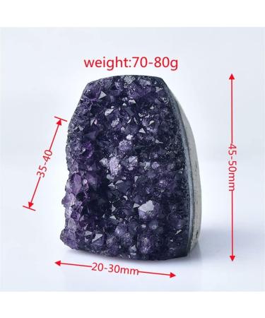 Natural Crystal Rough Home 1PC Natural Amethyst Crystal Cluster Quartz Raw Crystals Stone Purple Cornucopia Feng Shui Stone Ore Home Decor dingchi (Color : Amethyst Cluster Size : 30-40g) 30-40g Amethyst Cluster - Buy Online on GoSupps.com