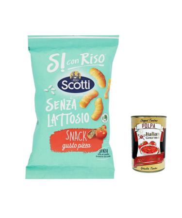 Italian Gourmet E.R. Scotti Si Rice with Rice Snack Pizza Flavor Lactose Free Snack 40g Milk Protein Free Palm Oil Free