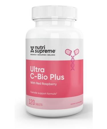 Nutri Suprme Ultra C-Bio Plus Female Support Formula with Red Raspberry Vitamin C and Bioflavonoids  120 Tablets Vegetarian Kosher