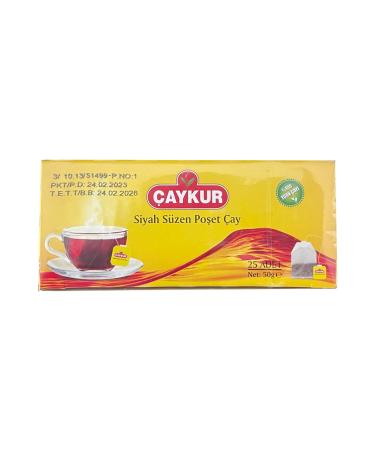 CAYKUR Demlik Suzen Authentic Turkish Black Tea Bags ( 1box / 25teabags )
