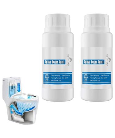 Splash Toilet Cleaner Foam Powder As Seen on TV Touch Free Fizzy Foam Toilet Cleaner Splash Toilet Cleaner Foam Powder Splash Toilet Cleaner for in Toilets Squatting Pans. (2Pcs)