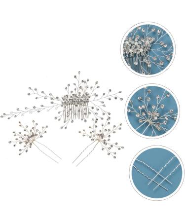 minkissy 5 Sets Bridal Headwear Bridal Hair for Wedding Crystal Hair Comb Bridal Headpieces for Wedding Bridesmaid Hair Accessories Romantic Bride Headdress Pearl Rhinestones Zinc Alloy - Buy Online on GoSupps.com