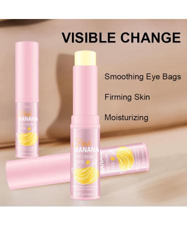 QPJUVC Banana eye cream stick antiaging eye treatment with retinol 4 vitamin C banana moisturizing balm against dark circles puffiness fine lines and wrinkles 2 - Buy Online on GoSupps.com