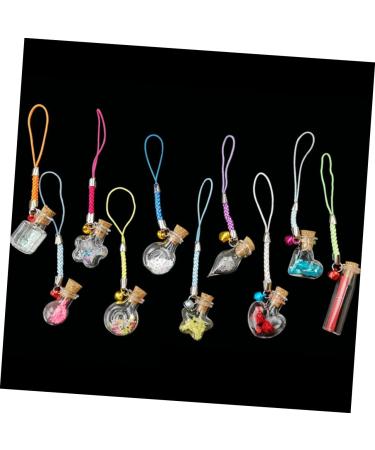 Zerodeko 10pcs Heart Jewelry Unique Wishing Bottle Vials Washing Bottle Wishing Bottle Diy Pendant Glass Wish Bottle Miniature Glass Color Bottle Pendants Bamboo Cork Glass Bottle - Buy Online on GoSupps.com